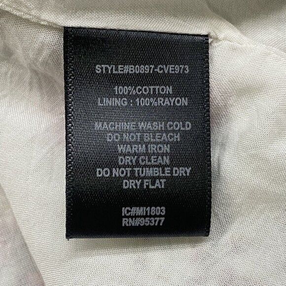 SANCTUARY Cold Shoulder Top Floral Eyelet Spring Summer Multicolor XL 42-11 - Picture 12 of 12